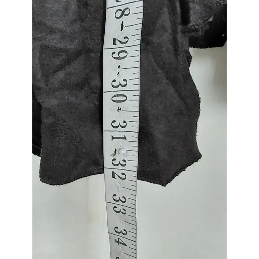Pretty Angel Silk Blend Black Asymmetric Casual Skirt Women Size L